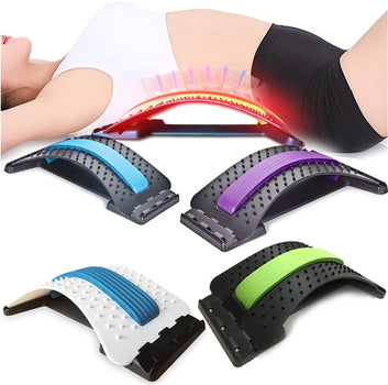 Magic Back Stretcher Lower Lumbar Massage Support Spine Pain Relief Back Massage