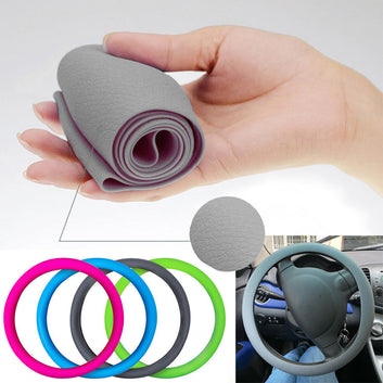 Soft Silicone Car Steering Wheel Cover Non-Slip Car Decoration Steering Wheel Co