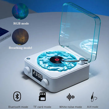 Vinyl Station – 3-in-1 Bluetooth Speaker, Lamp & Clock