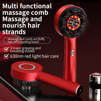 Rechargeable Red Light Scalp Massager Comb