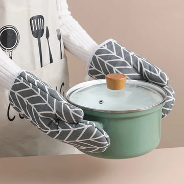 Heat-Resistant Oven Mitts for Kitchen & Baking – 1 Pair