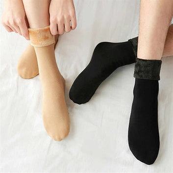 2 Pairs Ladies Velvet Cashmere Warm Socks For Ladies– Thick Wool Socks for Autum