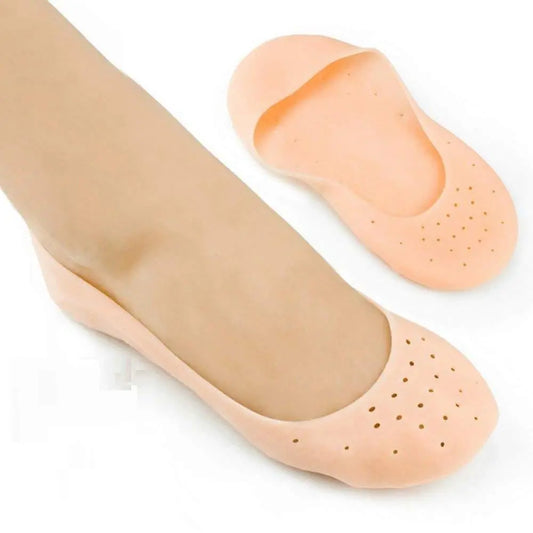 2 Pair ( 4PCS ) Anti Crack Full Length Silicone Foot Protector Moisturizing Sock