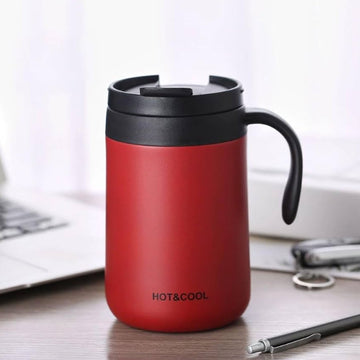 500ml Vacuum Travel Coffee Mug – Red