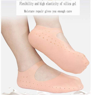 Silicone Heel Socks for Cracked Heels – 1 Pair