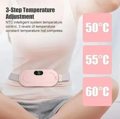 Pink Heat Warming Belt for Women Waist Stomach Abdomen