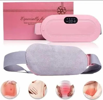 Pink Heat Warming Belt for Women Waist Stomach Abdomen