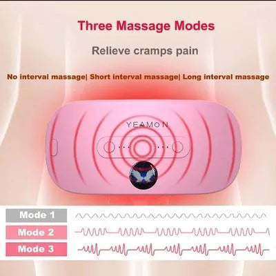 Pink Heat Warming Belt for Women Waist Stomach Abdomen