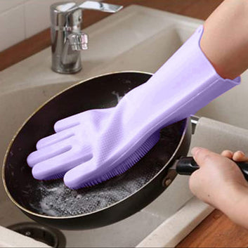 Silicone Dishwashing Gloves – 1 Pair