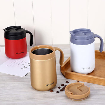 500ml Vacuum Travel Coffee Mug – Red