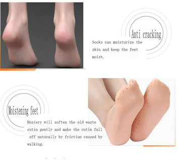 Silicone Heel Socks for Cracked Heels – 1 Pair