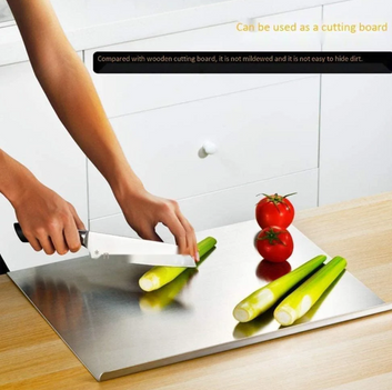 Stainless Steel Chopping Board – Non-Slip Design