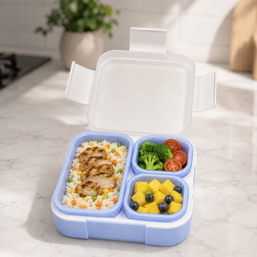 720ml 3-Compartment Lunch Box with Removable Containers