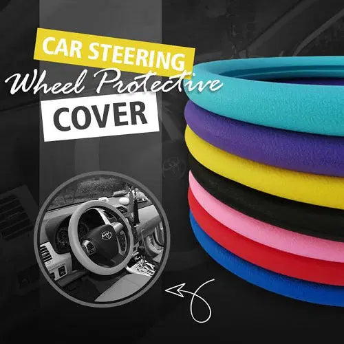 Soft Silicone Car Steering Wheel Cover Non-Slip Car Decoration Steering Wheel Co