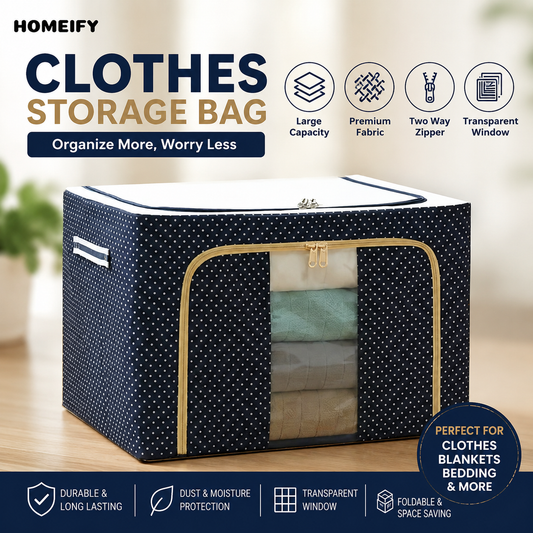 [FREE DELIVERY] 66L Multi-Functional Foldable Clothes Storage Bag