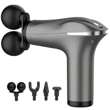 Fascial Tissue Massage Gun | Model BLD-329 | Rechargeable Massage Gun | LCD Display | 4 Massage Heads for Muscle Recovery & Pain Relief
