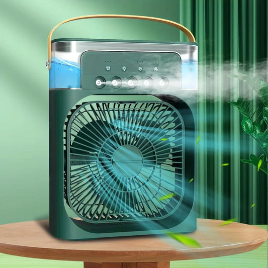 Portable Air Conditioner Fan With 3 Wind Speeds, Humidifier With LED Night Light