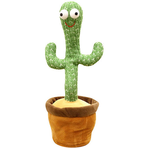 Dancing Cactus Toy with Recording - Rechargable /Cell Operated Plush Funny Elect