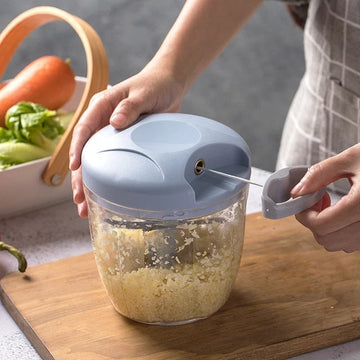 Manual Pull-String Vegetable & Meat Chopper – Large