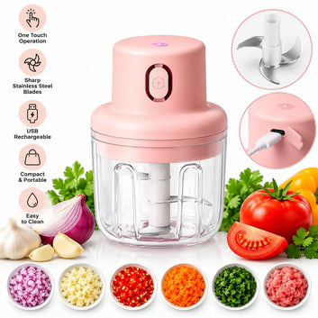 Wireless Mini Electric Food Chopper – USB Rechargeable