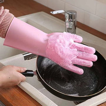 Silicone Dishwashing Gloves – 1 Pair