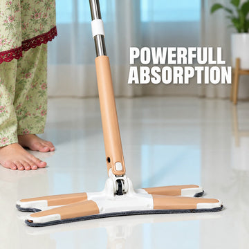 Aurora X-Shape 360° Rotating Microfiber Floor Mop – Self-Wringing