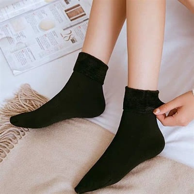 2 Pairs Ladies Velvet Cashmere Warm Socks For Ladies– Thick Wool Socks for Autum