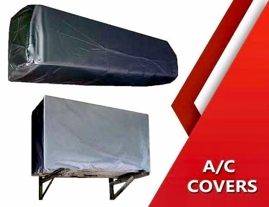 Pack of 2 Dust proof Ac Cover For Indoor & Outdoor Unit - 1.5 Ton -Parachute Sil
