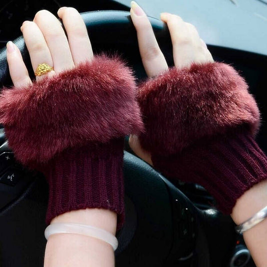 Fancy Winter Wool Gloves for Women Girls Knitting Wool gloves l Keep Warm Short