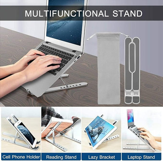 Laptop Stand - Foldable Non-slip Stand For Laptop And Tablet - Lightweight and D