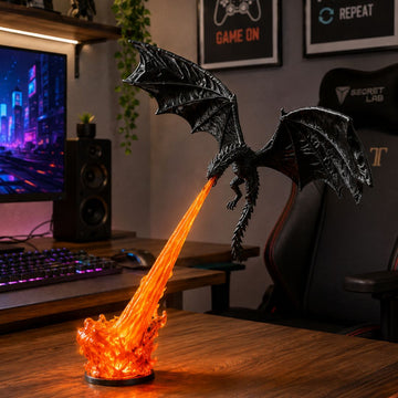Dragon LED Flame Lamp | Fantasy Night Light